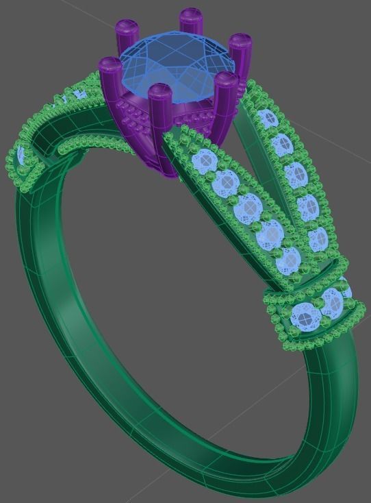 3d model female ring 3D print model_3