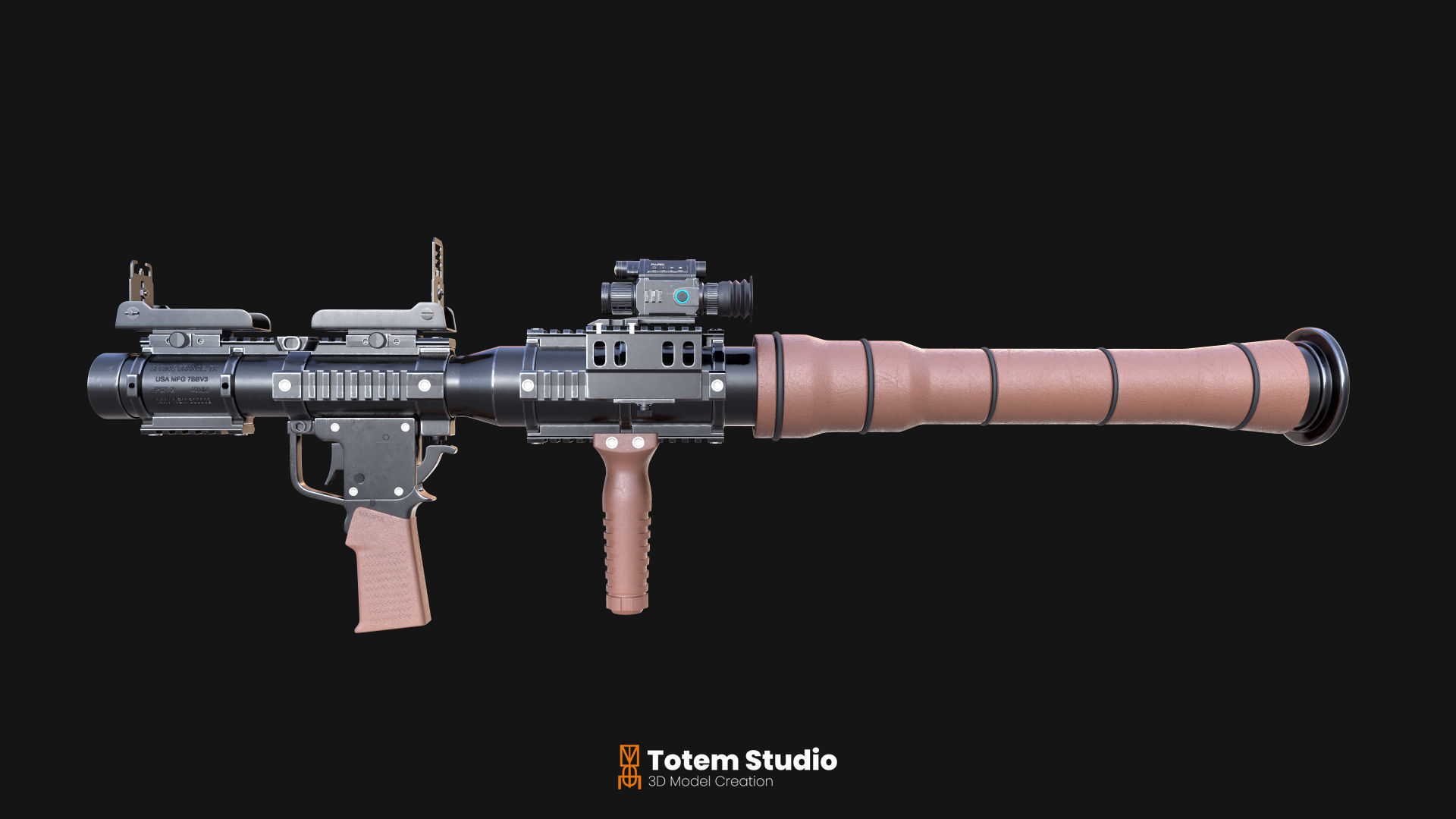 AIRTRONIC RPG-7 Rocket Propelled Grenade 3D model_6