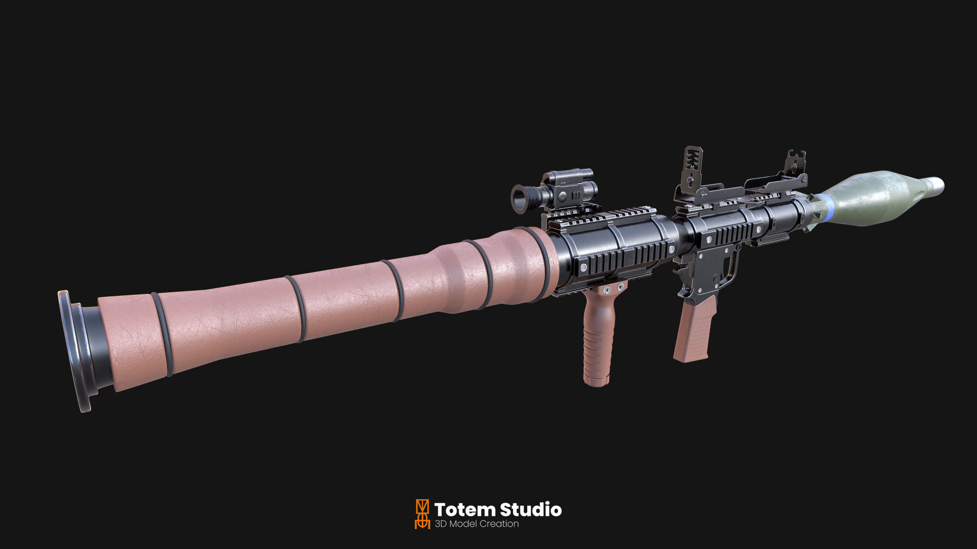 AIRTRONIC RPG-7 Rocket Propelled Grenade 3D model_3