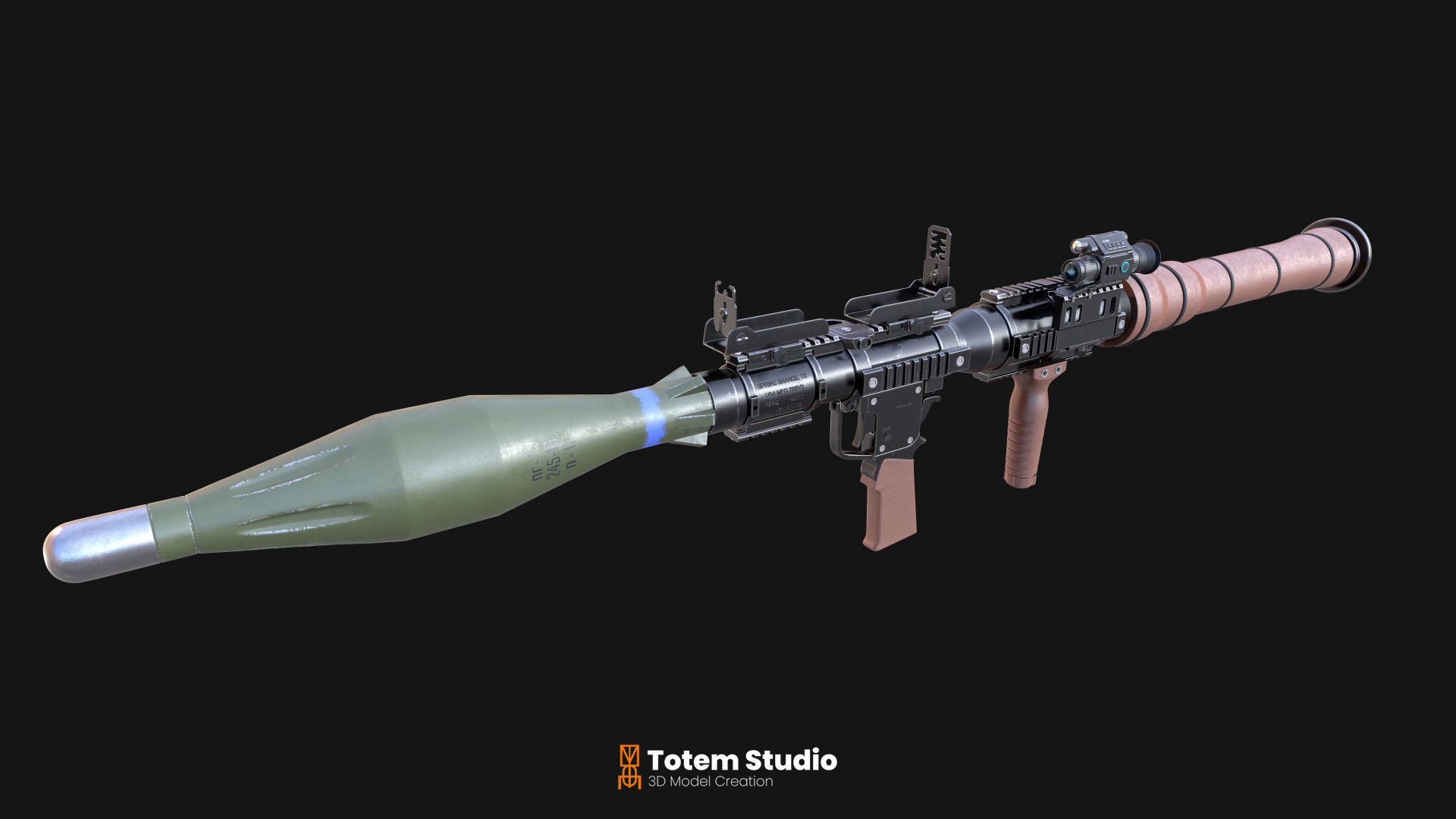 AIRTRONIC RPG-7 Rocket Propelled Grenade 3D model_2