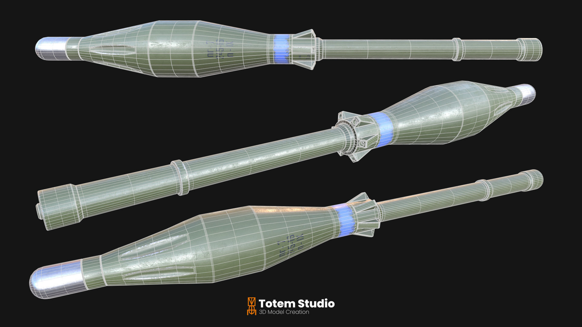 AIRTRONIC RPG-7 Rocket Propelled Grenade 3D model_12