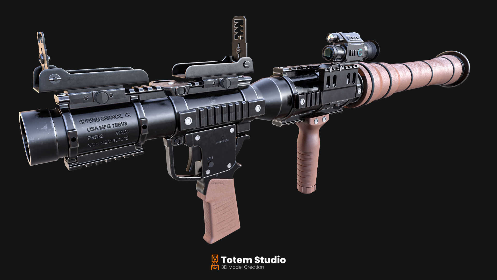 AIRTRONIC RPG-7 Rocket Propelled Grenade 3D model_7