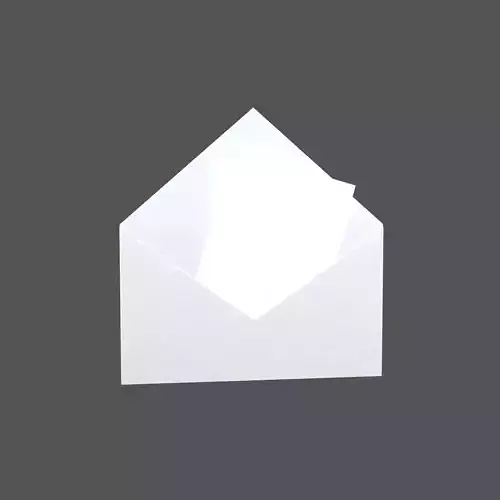 Letter Envelope v1 001 Low-poly 3D model