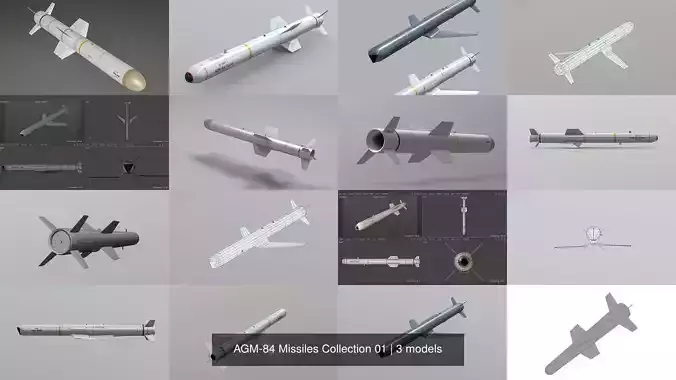 AGM-84 Missiles Collection 01 