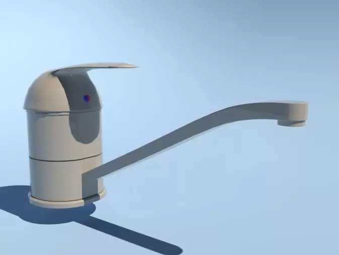 Basin mixer 3D model_0