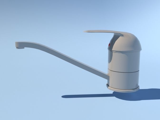 Basin mixer 3D model_2