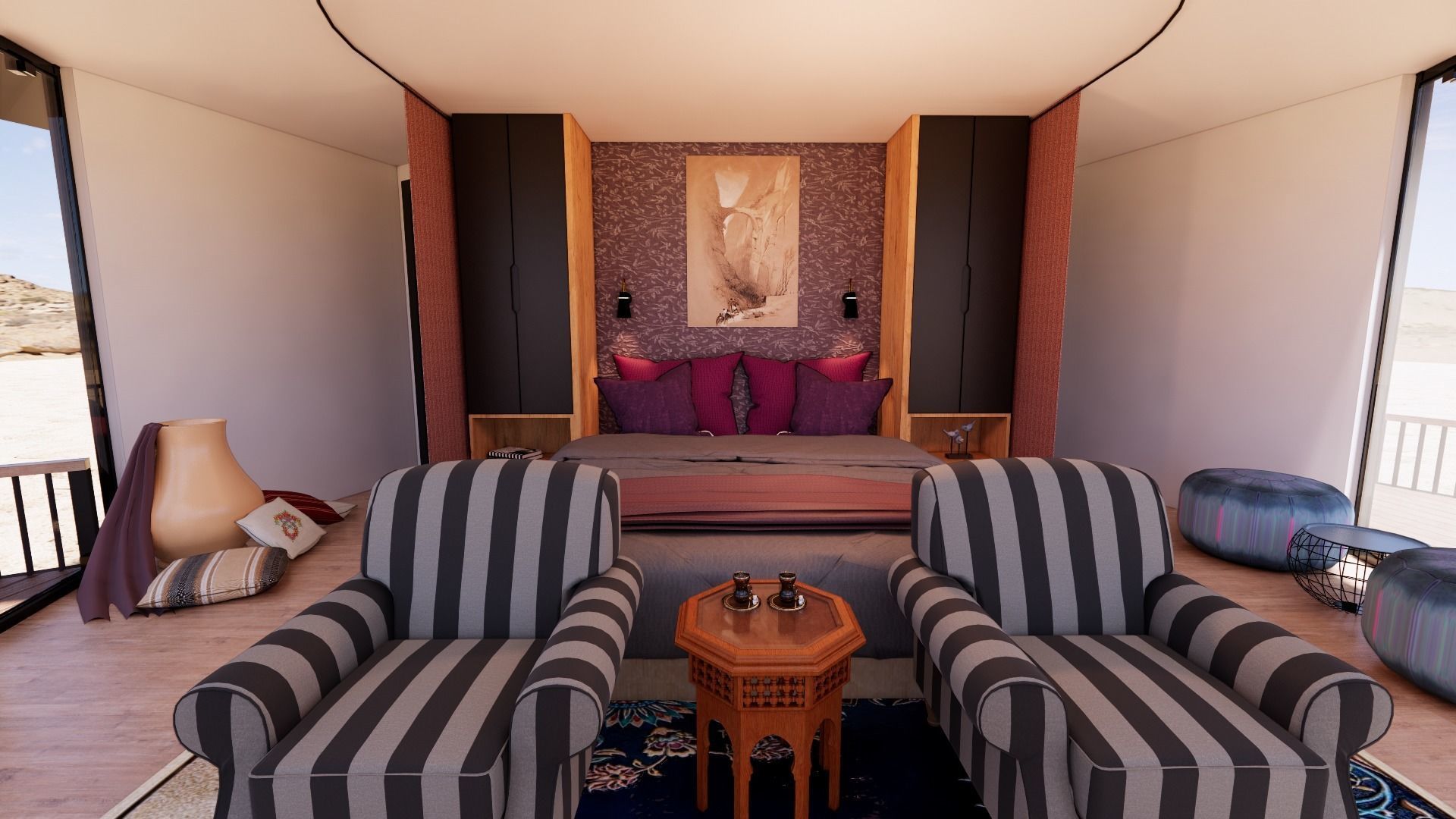 glamping pod geodesic dome PETRA  3D model_8