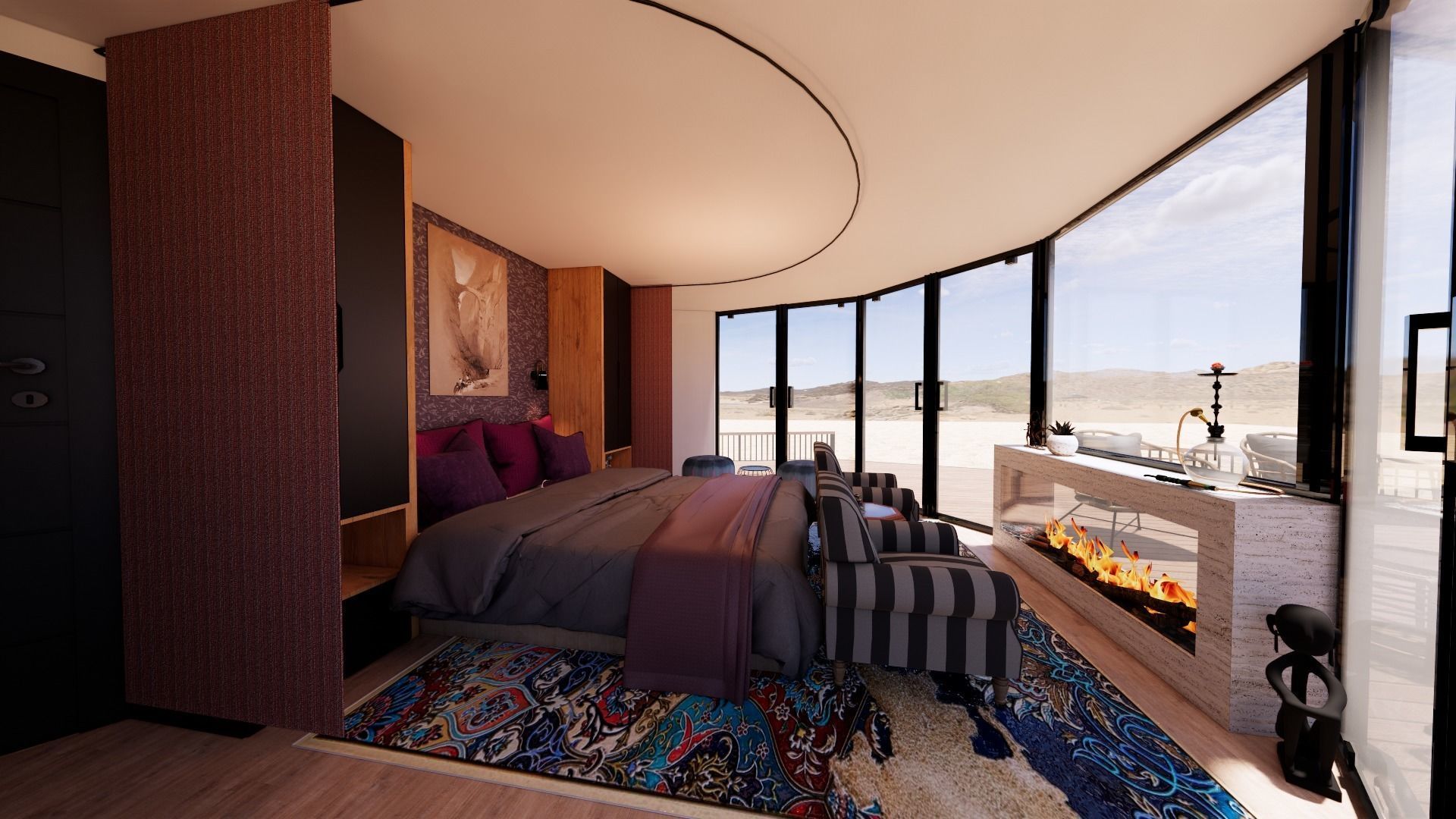 glamping pod geodesic dome PETRA  3D model_6