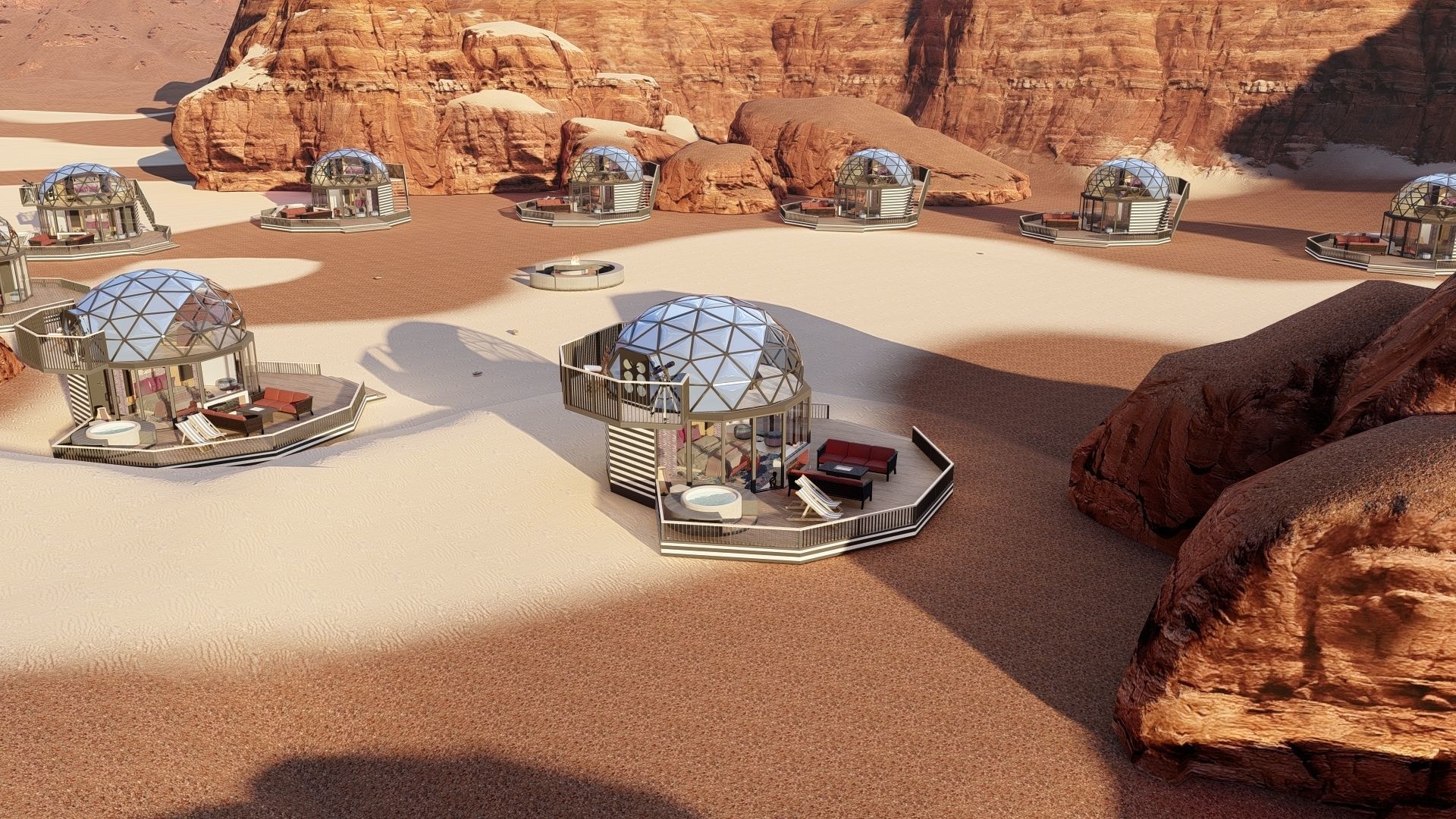 glamping pod geodesic dome PETRA  3D model_26