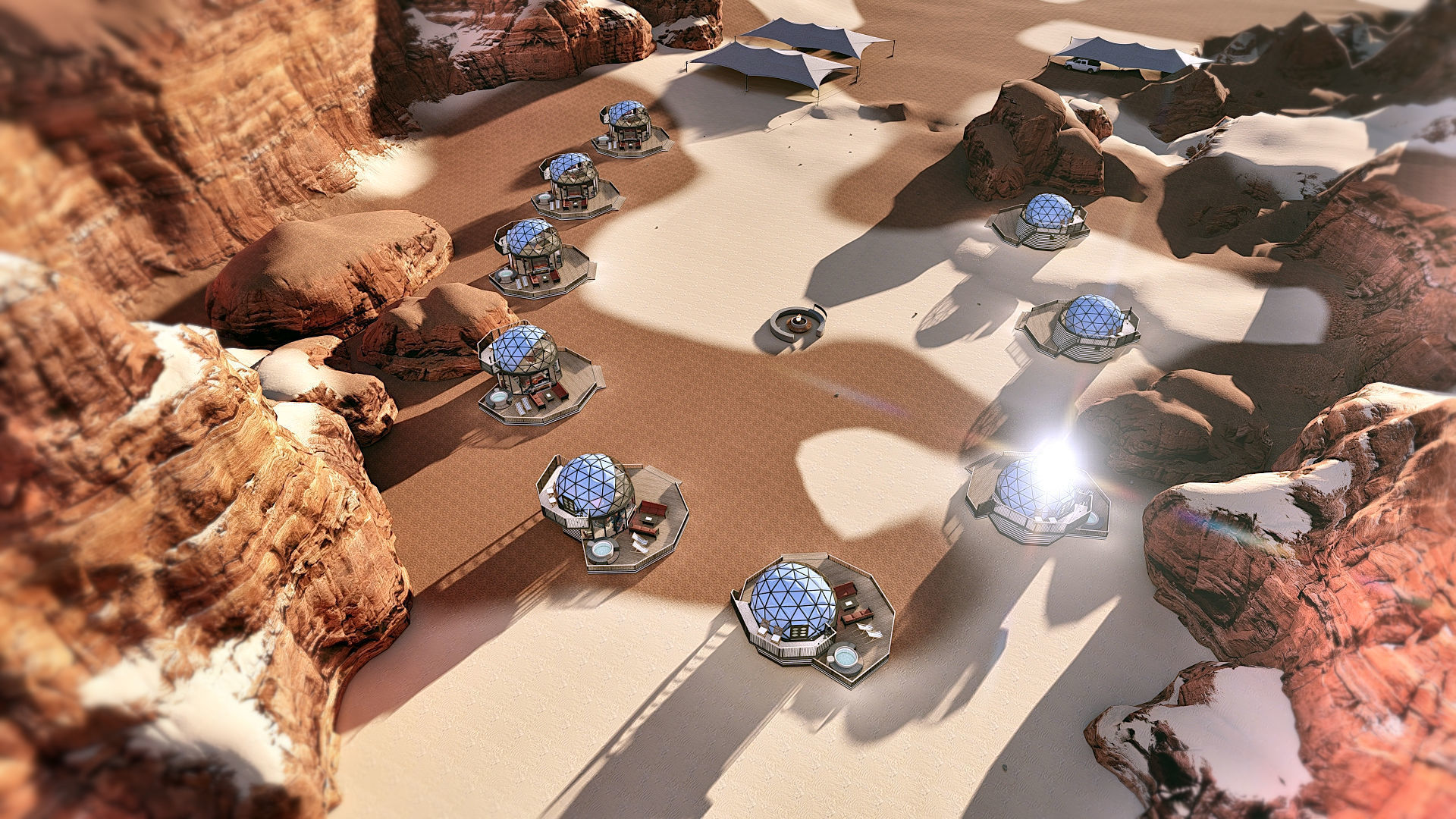 glamping pod geodesic dome PETRA  3D model_32