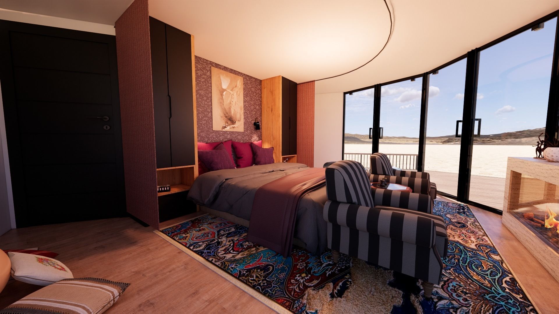 glamping pod geodesic dome PETRA  3D model_15