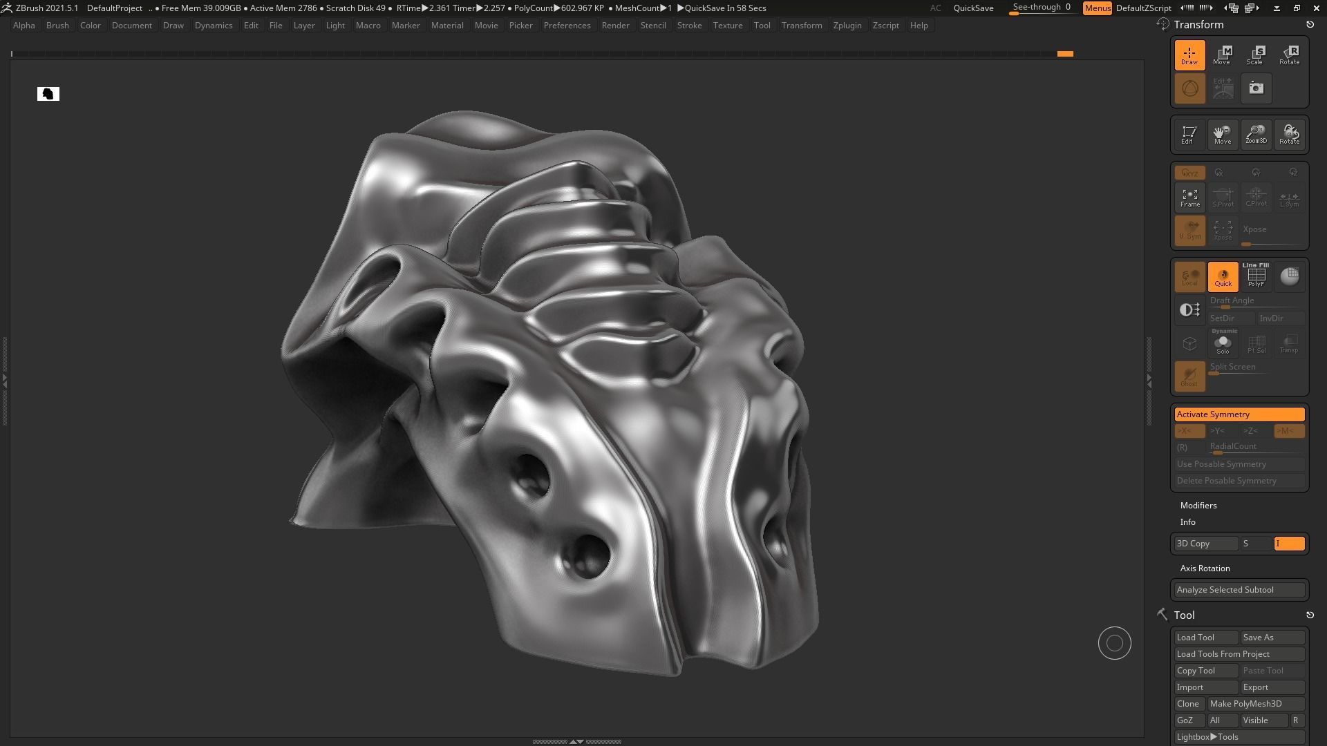 Modern Abstract Decorative sculpture 3d print model 61 3D print model_2