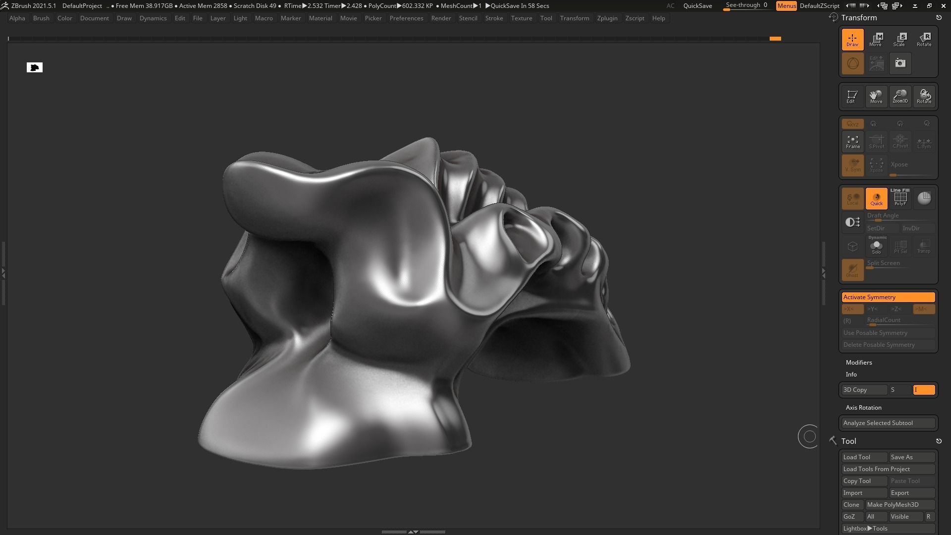 Modern Abstract Decorative sculpture 3d print model 61 3D print model_6