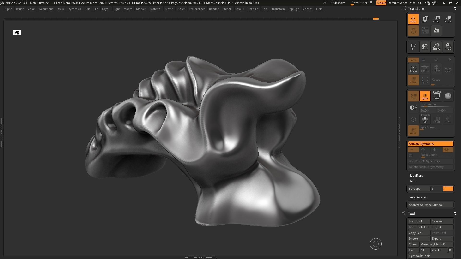 Modern Abstract Decorative sculpture 3d print model 61 3D print model_5