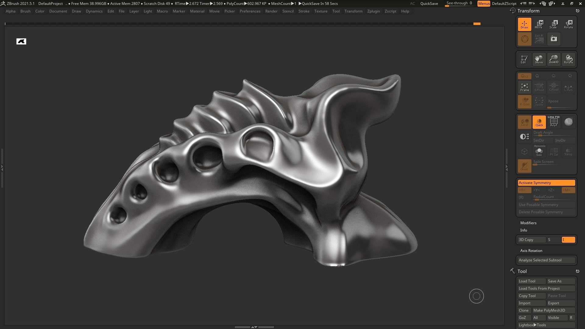 Modern Abstract Decorative sculpture 3d print model 61 3D print model_4