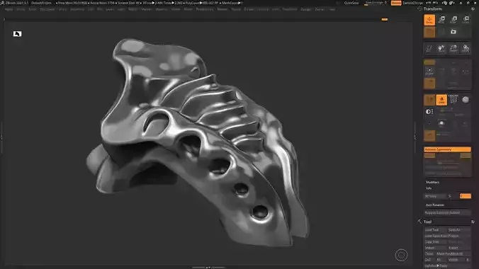 Modern Abstract Decorative sculpture 3d print model 61