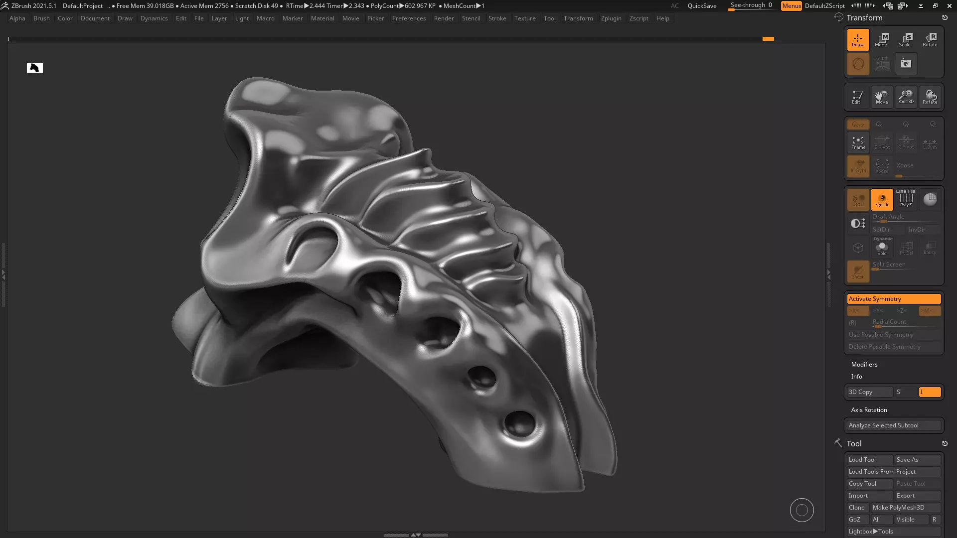 Modern Abstract Decorative sculpture 3d print model 61 3D print model_0