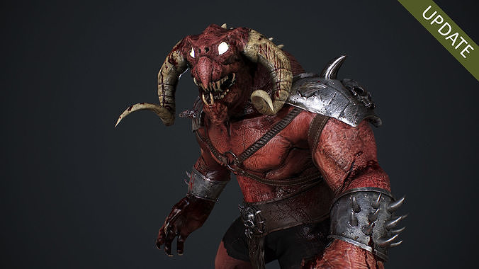 Demon Hunter Low-poly 3D model