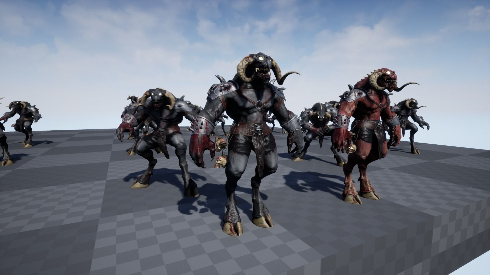 Demon Hunter Low-poly 3D model_28