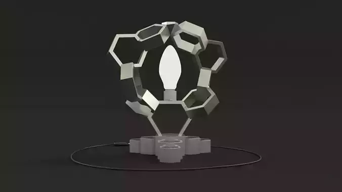 Hexagonal chaotical lamp