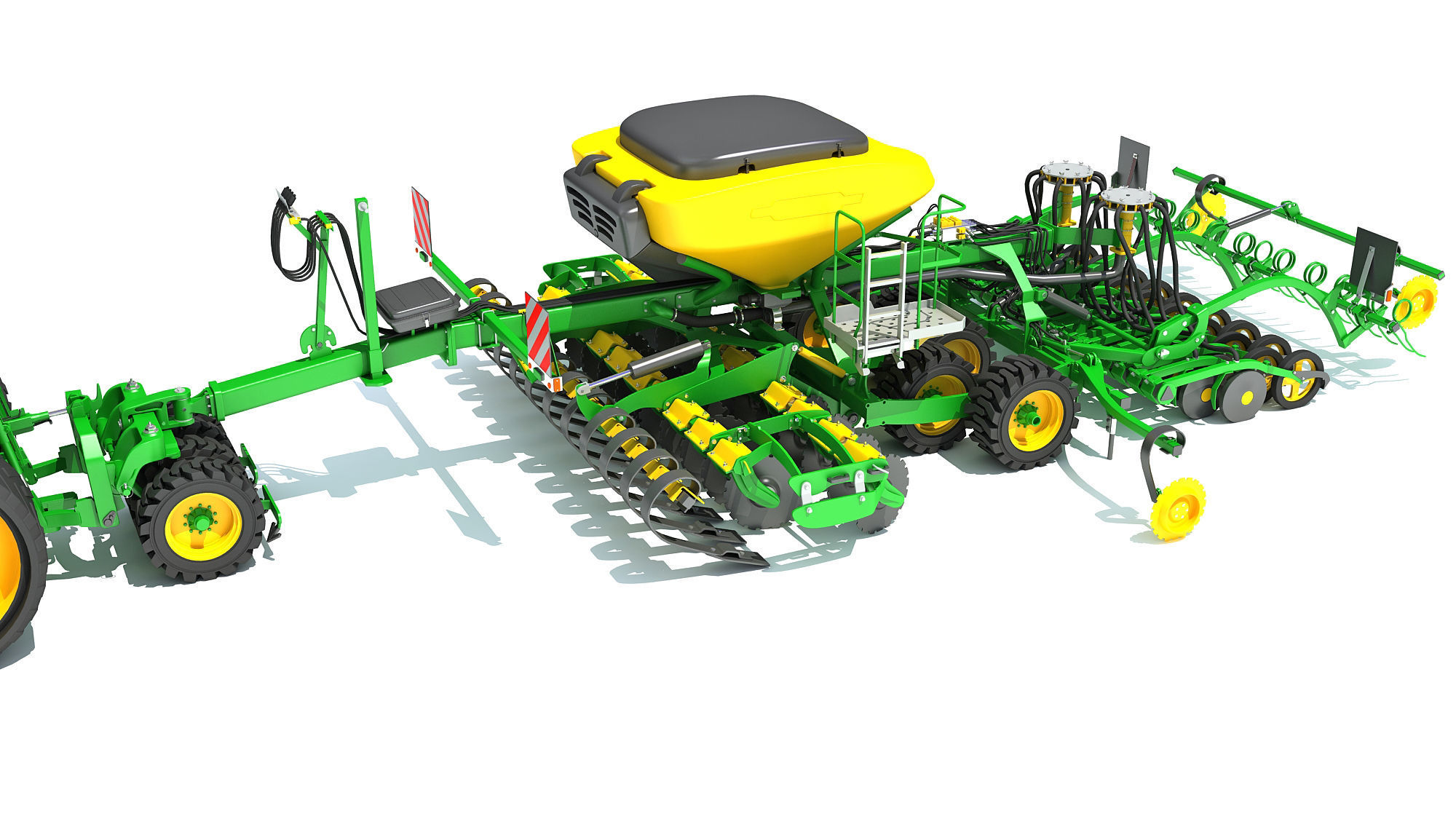 Tractor with Seed Drill 3D model_13