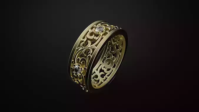  Ring with pattern