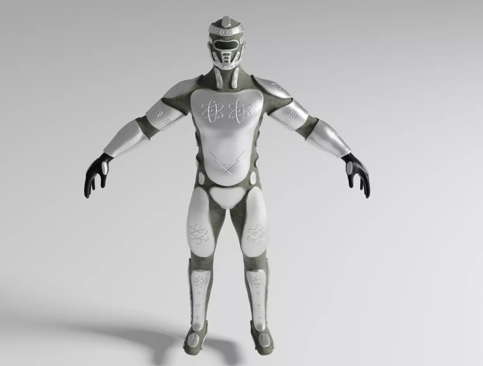 CYBORG humanoid robot 3D model_0