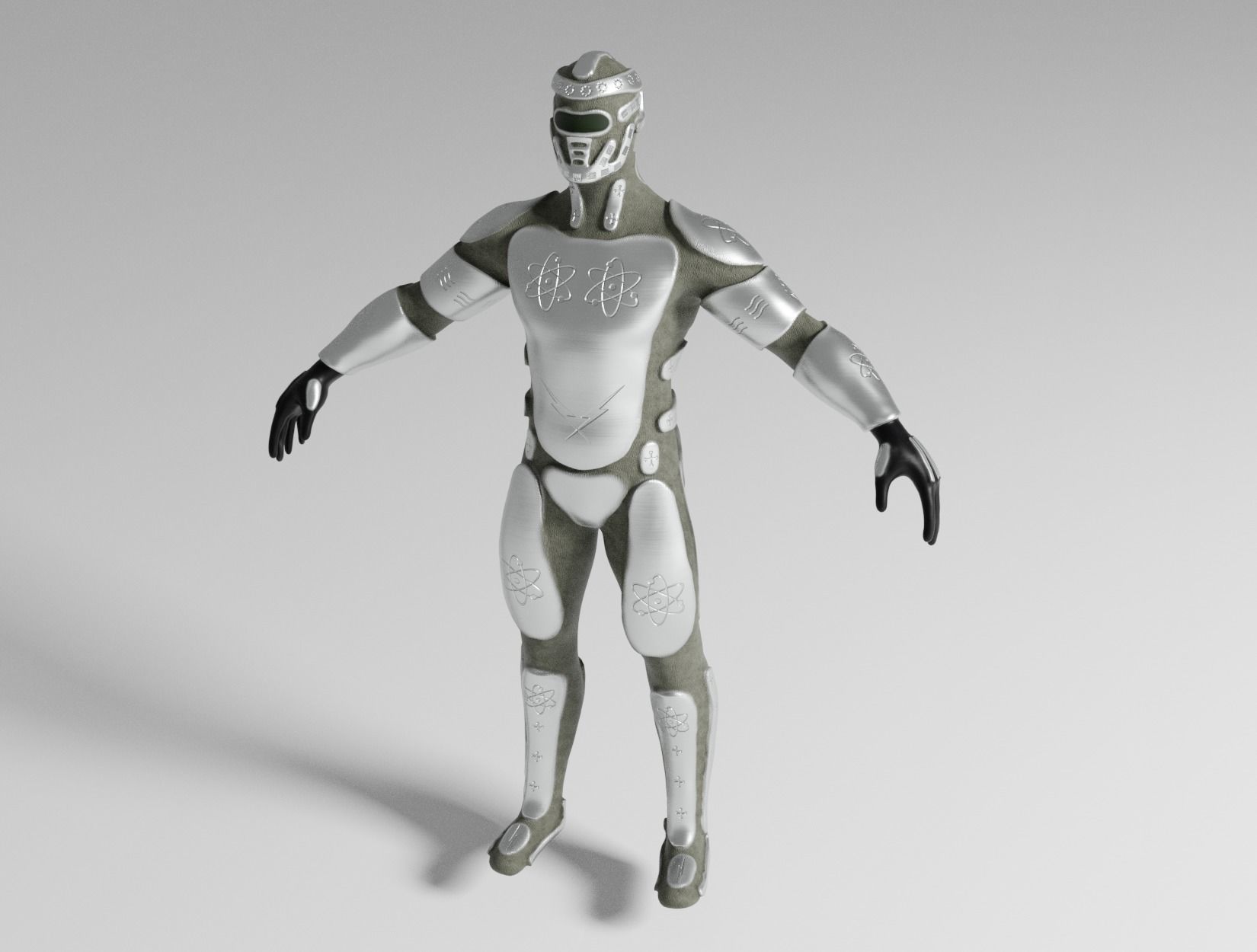 CYBORG humanoid robot 3D model_1