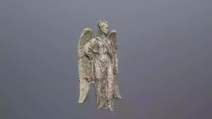Angel Statue 05 Low-poly 3D model