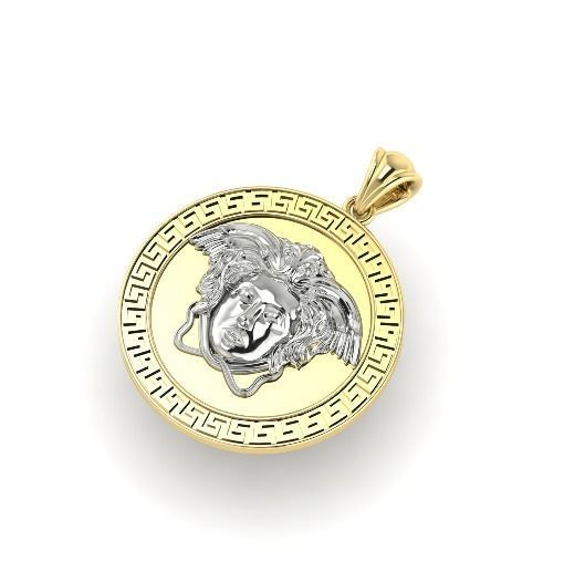 98 Pendant with face 3D print model_1