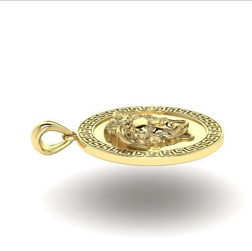 98 Pendant with face 3D print model_2