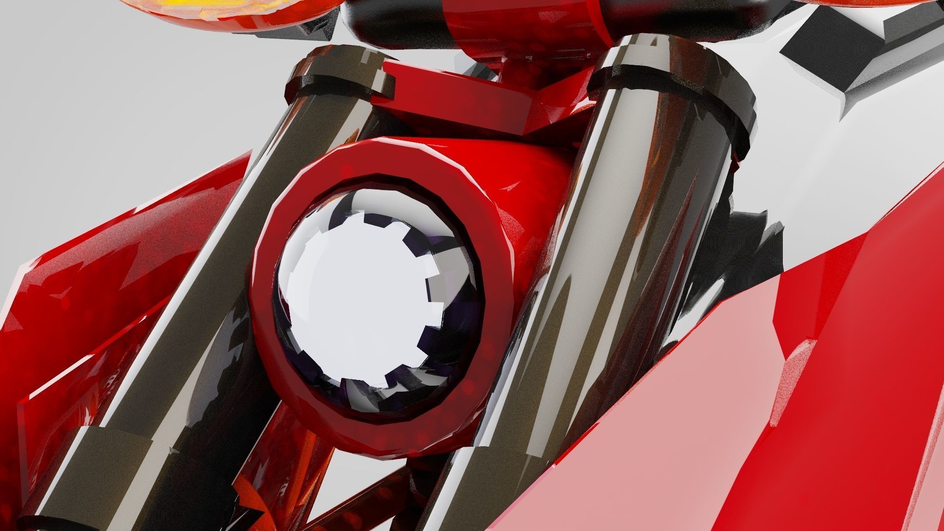 BAT motorcycle 786 cc liquid-cooled V-4 engine Low-poly 3D model_3