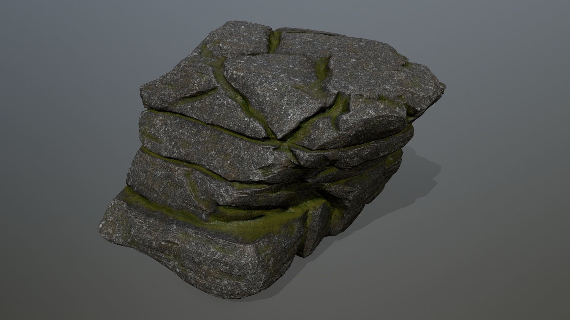 rocks rock Low-poly 3D model_12