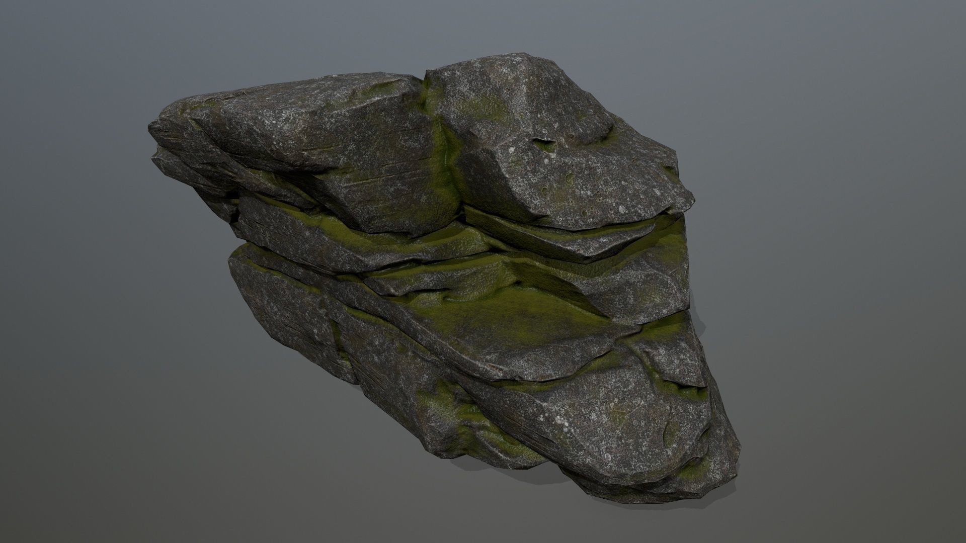rocks rock Low-poly 3D model_10
