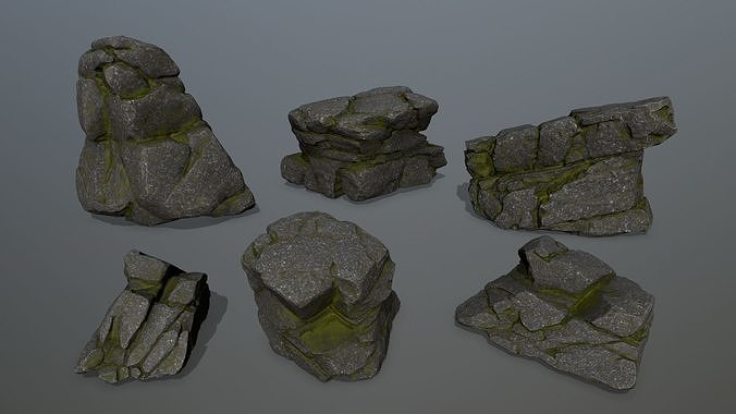 rocks rock Low-poly 3D model