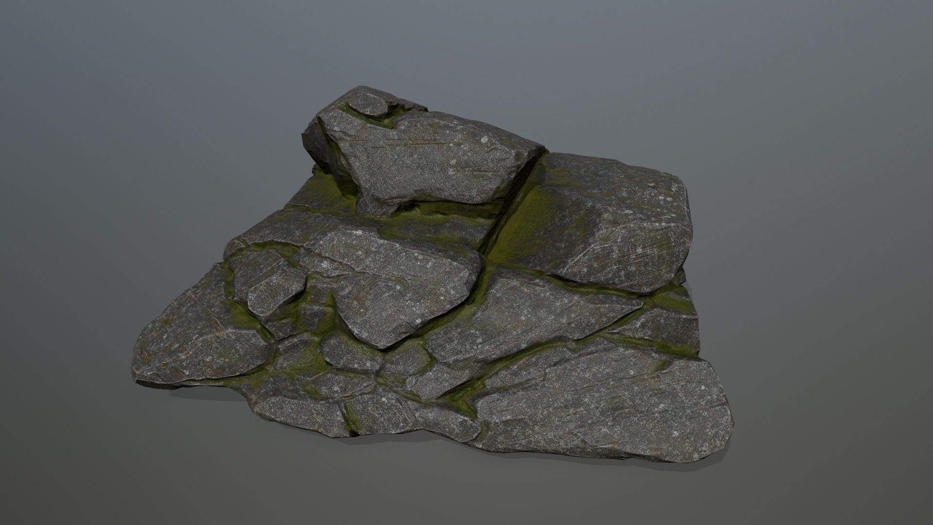 rocks rock Low-poly 3D model_17