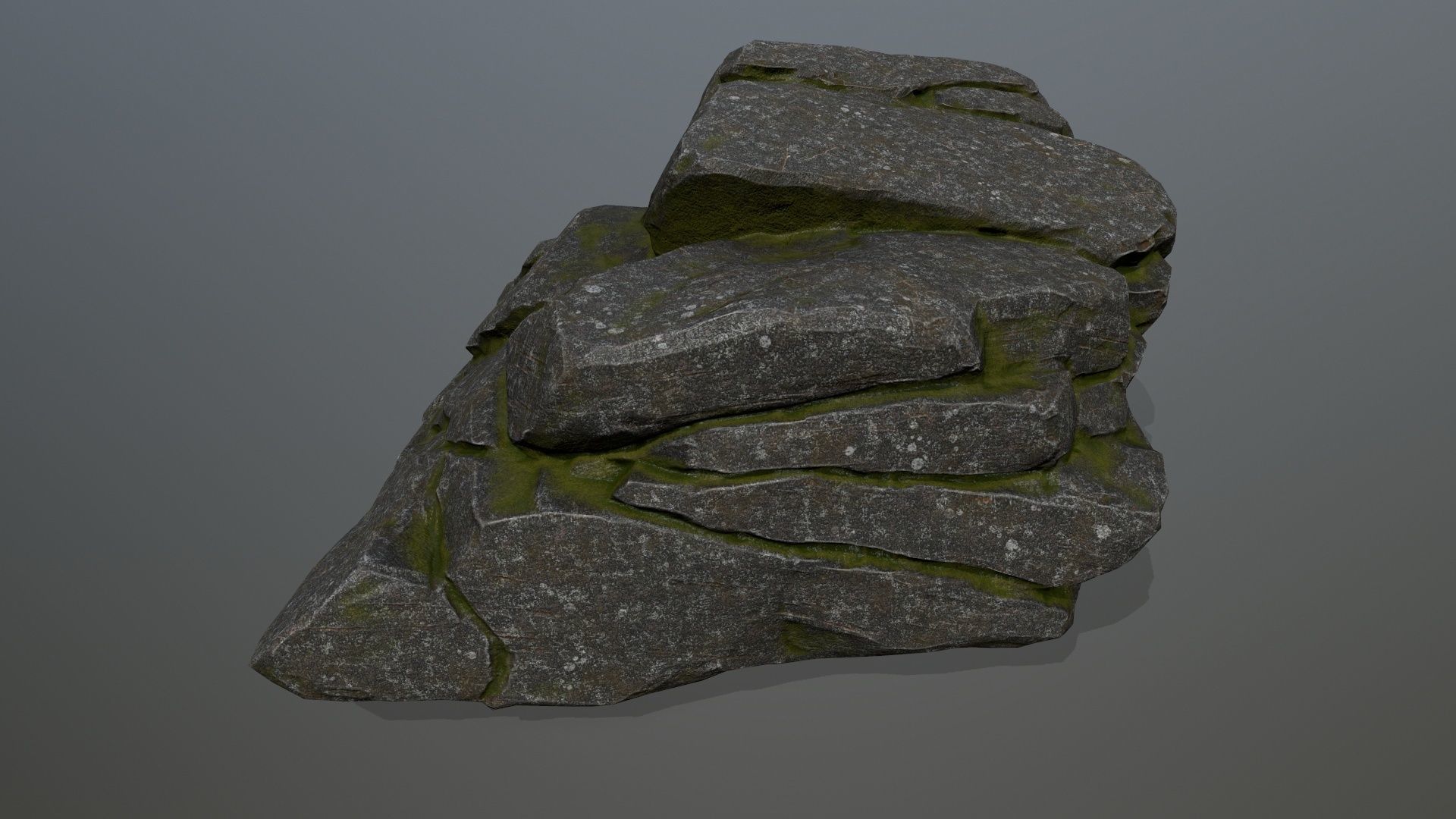 rocks rock Low-poly 3D model_20