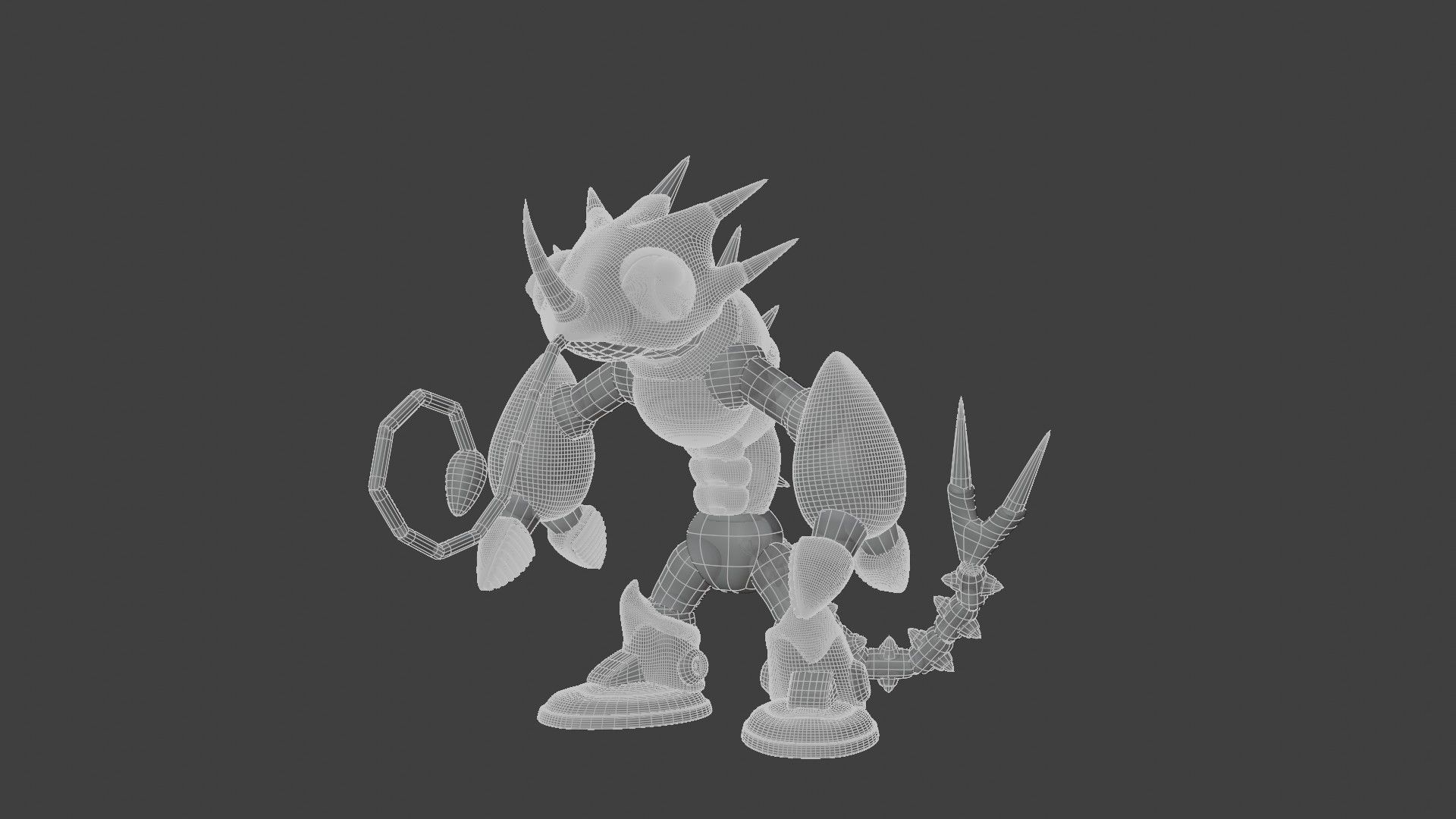 Sting Chameleon Low-poly 3D model_13