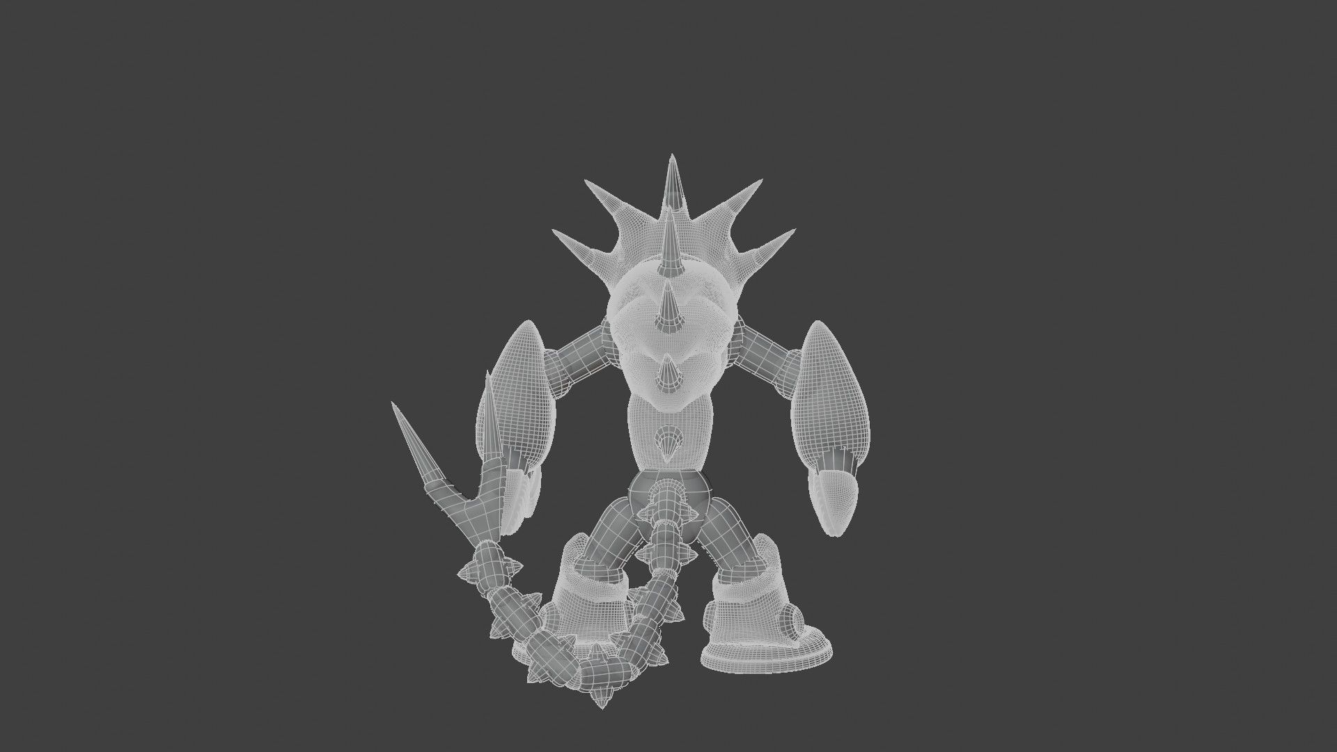 Sting Chameleon Low-poly 3D model_12