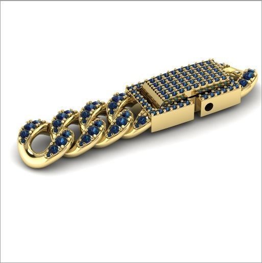 154 Beautiful bracelet 3D print model_2