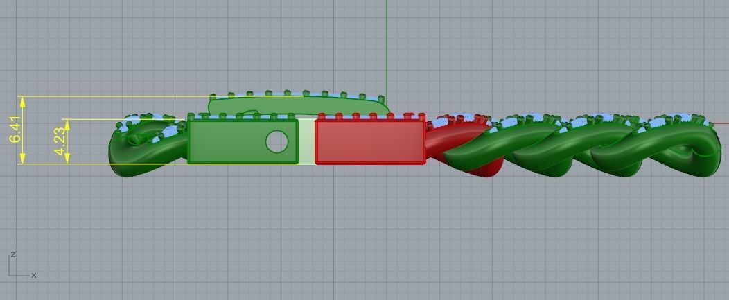 153 Beautiful bracelet 3D print model_5