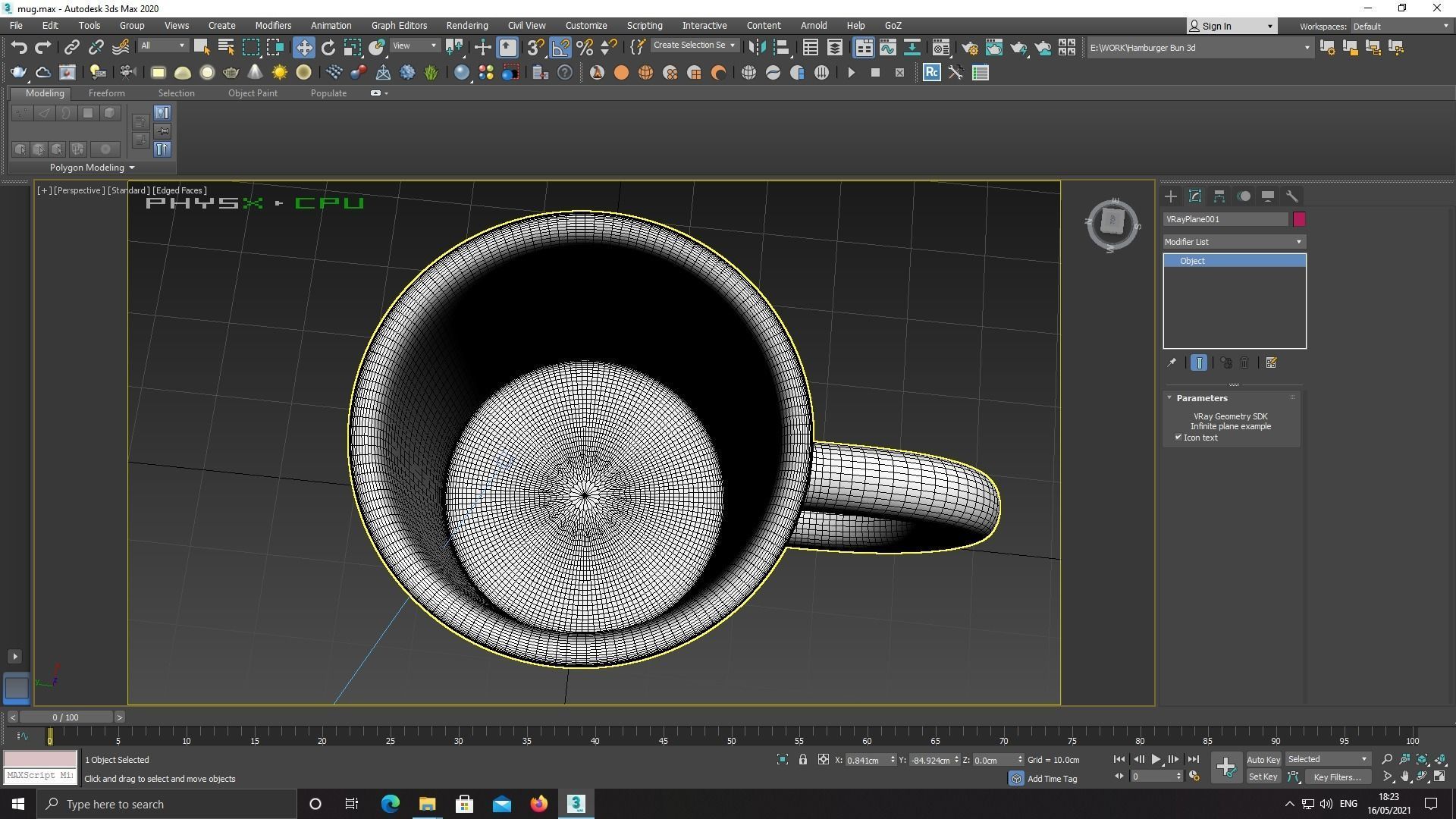 Sublimation White Mug Low-poly 3D model_4