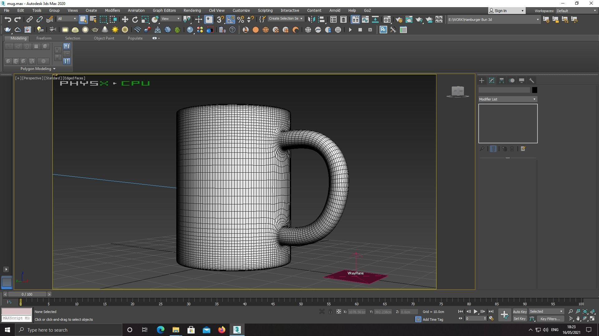 Sublimation White Mug Low-poly 3D model_3