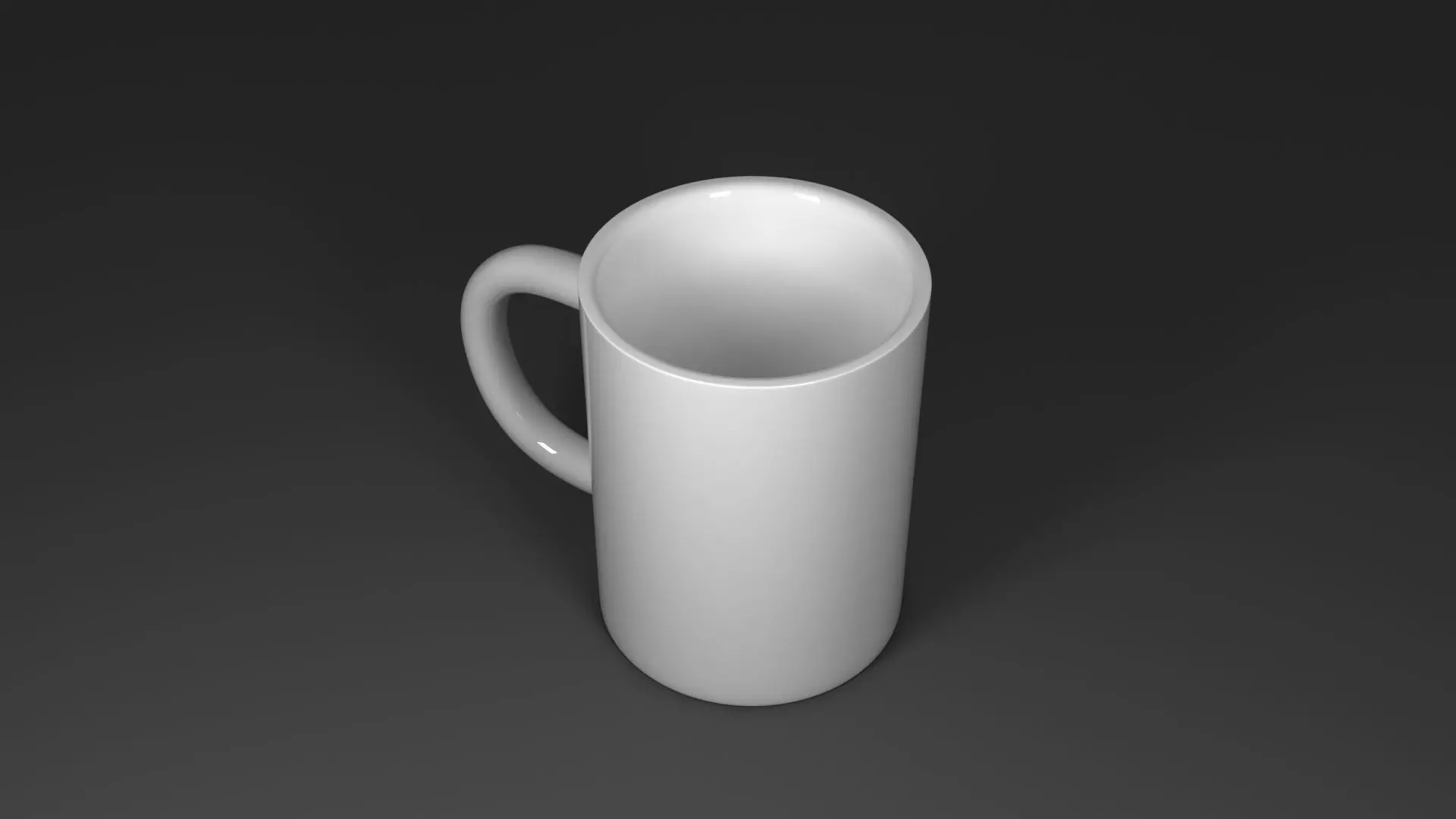Sublimation White Mug Low-poly 3D model_0