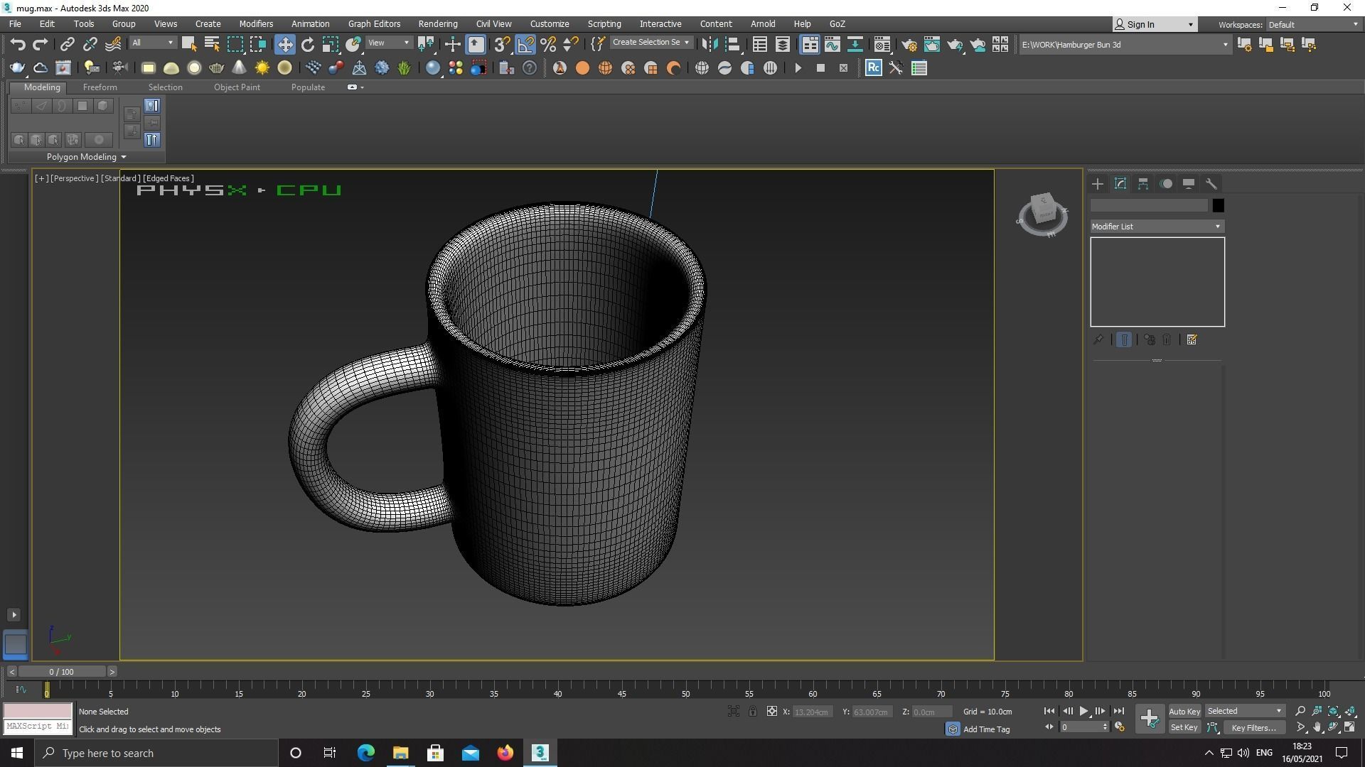 Sublimation White Mug Low-poly 3D model_7