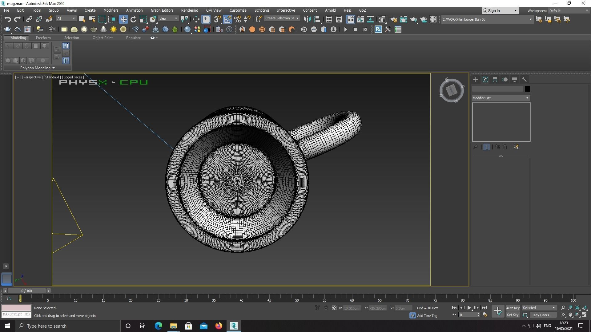 Sublimation White Mug Low-poly 3D model_5