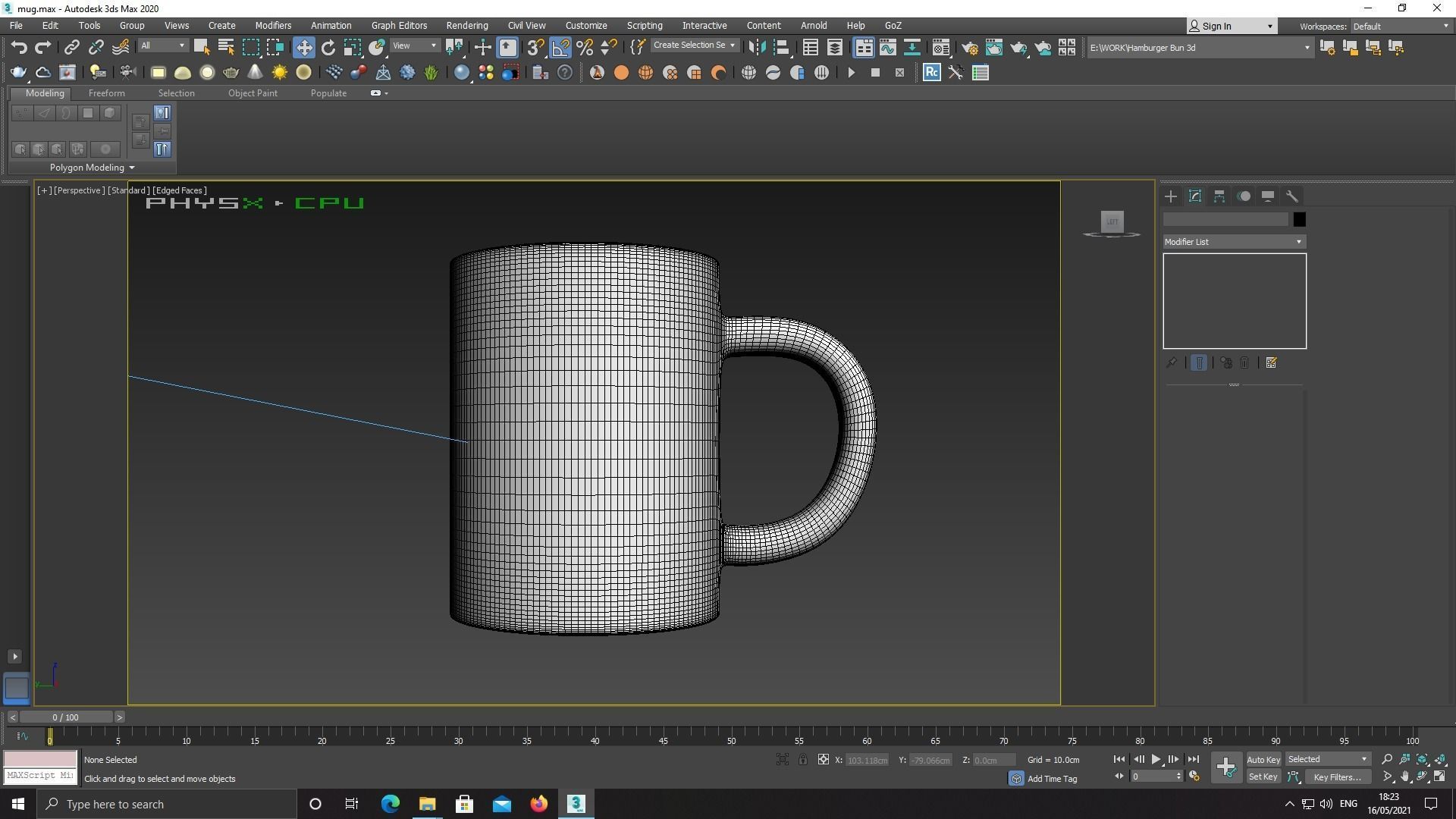 Sublimation White Mug Low-poly 3D model_6
