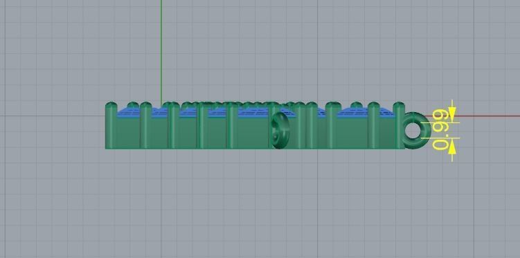 134 Pendant in the shape of the letter Y two sizes 3D print model_12