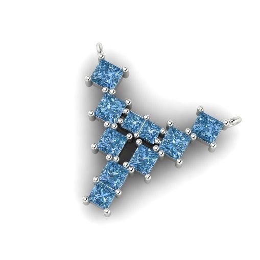 134 Pendant in the shape of the letter Y two sizes 3D print model_1