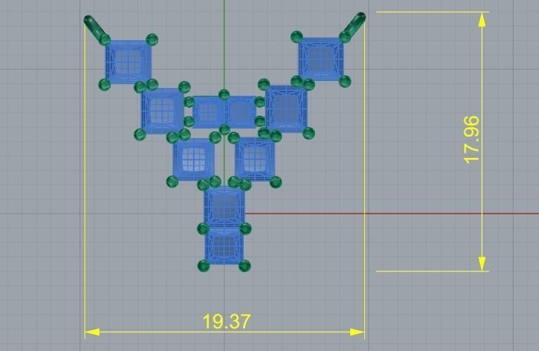 134 Pendant in the shape of the letter Y two sizes 3D print model_11